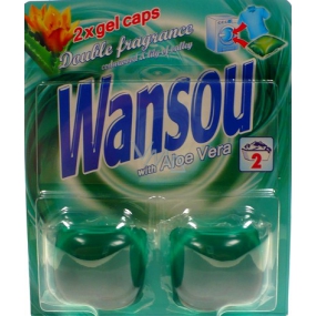 Wansou Double Fragrance Aloe Vera gelové kapsle s výtažky Aloe Vera 2 kusy