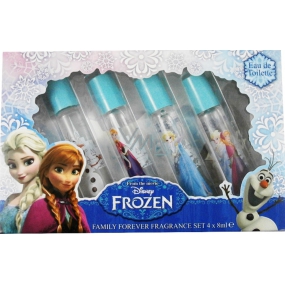 Disney Frozen toaletní voda s kuličkovým aplikátorem vůně 4 vůně pro malé slečny 4 x 8 ml