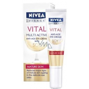 Nivea Visage Vital Multi Active Sója oční krém proti vráskám 15 ml