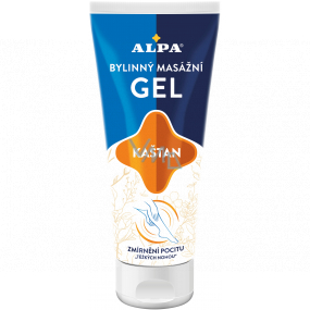 Alpa Kaštan bylinný masážní gel na unavené nohy 100 ml