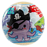 Ocean Friends Fizzing Bath Bomb Piráti šumivá koule do koupele s figurkou 140 g