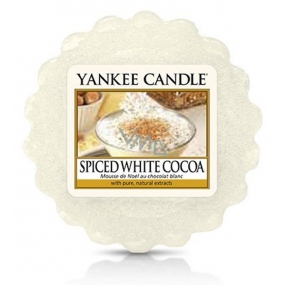 Yankee Candle Spice White Cocoa - Kořeněné bílé kakao vonný vosk do aromalampy 22 g
