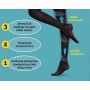 Scholl Light Legs Kompresní punčochové kalhoty M černé 60 den pomáhají zabraňovat pocitu únavy nohou a snižují pocit těžkých nohou