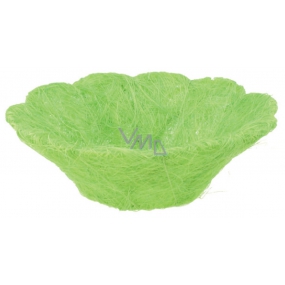 Košíček ze sisalu zelený 22 cm