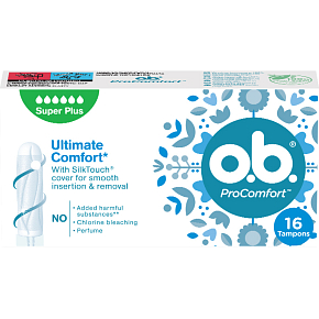 O.B. ProComfort Super Plus tampony, 16 ks O.B. ProComfort Super Plus tampony, 16 ks