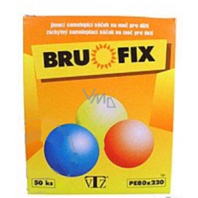 Wesecofix - BruoFix Samolepicí sáček ke sběru moči u malých dětí 80 x 220 PE 50 kusů