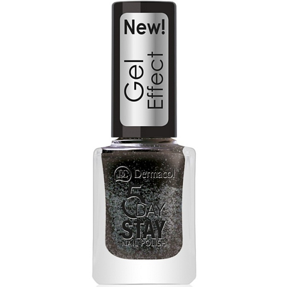 Dermacol 5 Day Stay Gel Effect dlouhotrvající lak na nehty s gelovým efektem 32 Chat Noir 12 ml