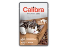 Calibra Premium Jehněčí a drůbeží v omáčce kompletní krmivo pro dospělé kočky kapsa 100 g