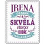 Albi Skládací taška na zip do kabelky se jménem Irena 42 x 41 x 11 cm