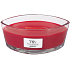 WoodWick Pomegranate - Granátové jablko vonná svíčka s dřevěným širokým knotem a víčkem sklo loď 453 g