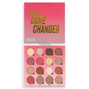 Makeup Obsession paletka 6 hravých pigmentovaných matných i třpytivých očních stínů v zajímavých odstínech odstín Be the Game Changer 20,80 g