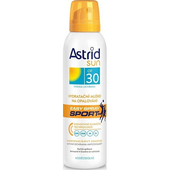 Astrid Sun Easy Sport OF30 hydratační mléko na opalování sprej 150 ml