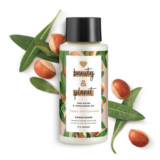 Love Beauty & Planet Bambucké máslo a Santalové dřevo hydratační kondicionér pro suché 400 ml