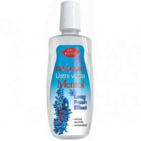 Bione Cosmetics Dentamint Menthol Long Fresh Effect ústní voda modrá 500 ml