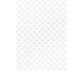 Ditipo Dárkový balicí papír 70 x 100 cm Bílý stříbrné ornamenty 2 archy