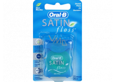Oral-B Satin Mint hedvábná dentální nit s příchutí mentolu 25 m 1 kus