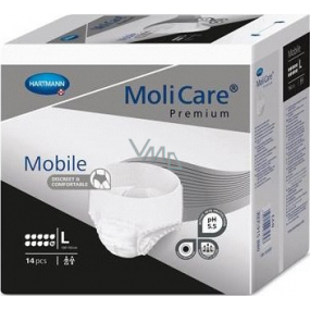 MoliCare Mobile L Large natahovací kalhotky pro střední a těžký stupeň inkontinence 14 kusů