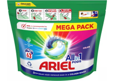 Ariel All-in-1 Pods Color gelové kapsle na barevné prádlo 63 kusů