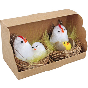 Slepička s kuřátkem v hnízdě 5,5 cm