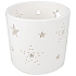 Svícen Hvězdy porcelánový bílý 10 cm