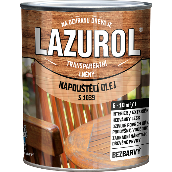 Lazurol S1039 napouštěcí olej, přírodní, 2,5 l