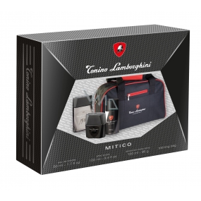 Tonino Lamborghini Mitico toaletní voda 50 ml + voda po holení 100 ml + deodorant sprej 150 ml + taška, dárková sada