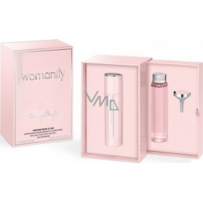 Thierry Mugler Womanity parfémovaná voda plnitelný flakon 7,5 ml + parfémovaná voda náhradní náplň 35 ml, dárková sada