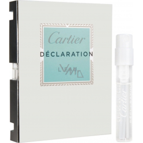 Cartier Declaration L Eau toaletní voda pro muže 1,5 ml s rozprašovačem, vialka