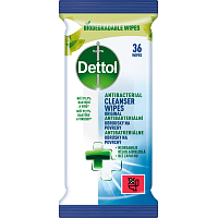 Dettol dezinfekční ubrousky na povrchy, 36 ks