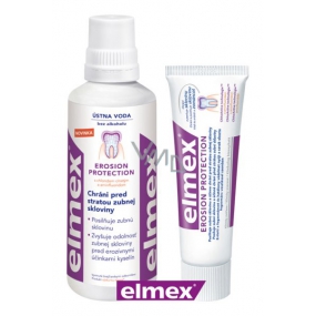Elmex Erosion Protection ústní voda 400 ml + Erosion Protection zubní pasta 75 ml