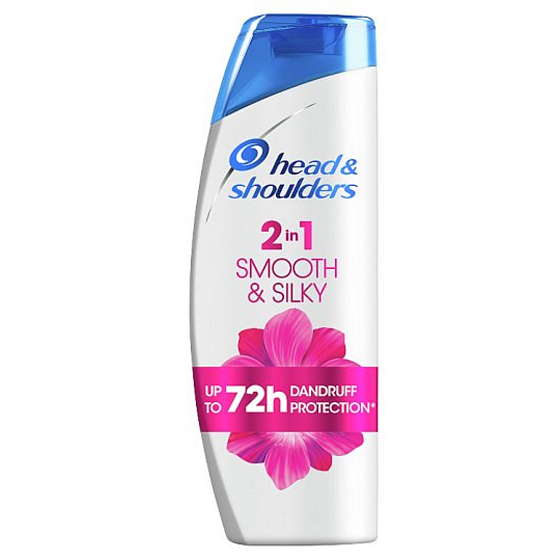 Head&Shoulders Smooth & Silky 2v1 proti lupům šampon a balzám na vlasy 360 ml