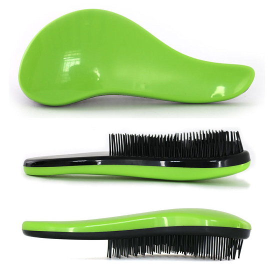 Dtangler Detangling Brush Kartáč pro snadné rozčesání vlasů 18,5 cm zelený