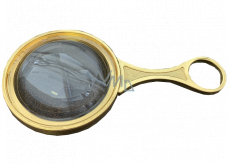 Čtecí lupa s kovovým držadlem chrom 6x zvětšuje 45 mm