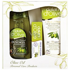 Dalan d Olive sprchový gel 400 ml + krém na ruce a tělo 250 ml + krém na ruce 75 ml, kosmetická sada
