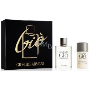 Giorgio Armani Acqua di Gio pour Homme toaletní voda pro muže 100 ml + deodorant stick 75 g, dárková sada
