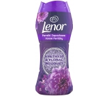 Lenor Amethyst & Floral Bouquet vůně pivoněk a planých růží vonné perličky do bubnu pračky 210 g