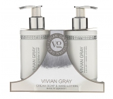 Vivian Gray Crystal White krémové mýdlo na ruce 250 ml + mléko na ruce 250 ml, kosmetická sada