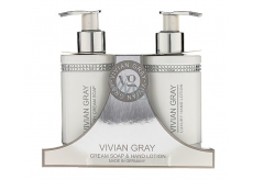 Vivian Gray Crystal White krémové mýdlo na ruce 250 ml + mléko na ruce 250 ml, kosmetická sada