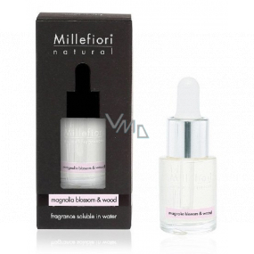 Millefiori Milano Natural Magnolia Blossom & Wood - Květy magnólie a Dřevo Aroma olej 15 ml