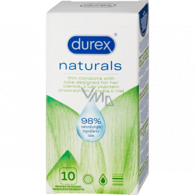 Durex Naturals kondom nominální šířka: 56 mm 10 kusů