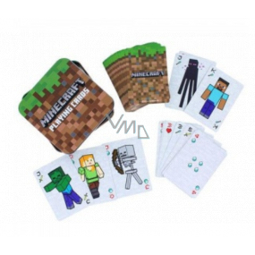 Epee Merch Minecraft Creeper Sběratelské hrací karty v kovové krabičce 54 karet