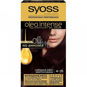 Syoss Oleo Intense Color barva na vlasy bez amoniaku 4-15 Kaštanově hnědý