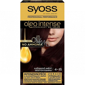 Syoss Oleo Intense Color barva na vlasy bez amoniaku 4-15 Kaštanově hnědý