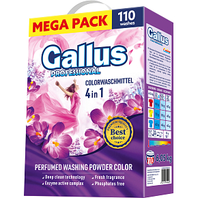 Gallus prací prášek Color Box, 110 dávek, 6,05 kg