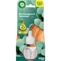 Air Wick Essential Oils Blue Eucalyptus & Cedarwood - Eukapyltus a cedrové dřevo elektrický osvěžovač vzduchu náhradní náplň 19 ml