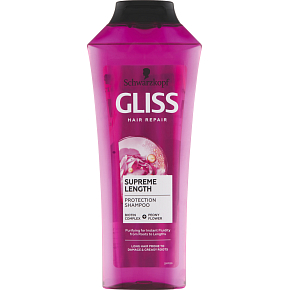 Gliss ochranný šampon Supreme Length pro dlouhé vlasy, 400 ml