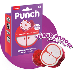 Vileda Punch houba na nádobí s vůní jablka, 1 kus