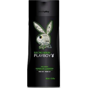 Playboy Berlin Electro 2v1 sprchový gel a šampon pro muže 250 ml