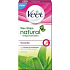 Veet Natural Inspirations Wax Strips voskové pásky normální a suchá pokožka 12 kusů + ubrousky Pefect Finish 2 kusy