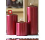 Lima Metal Serie svíčka červená válec 80 x 150 mm 1 kus